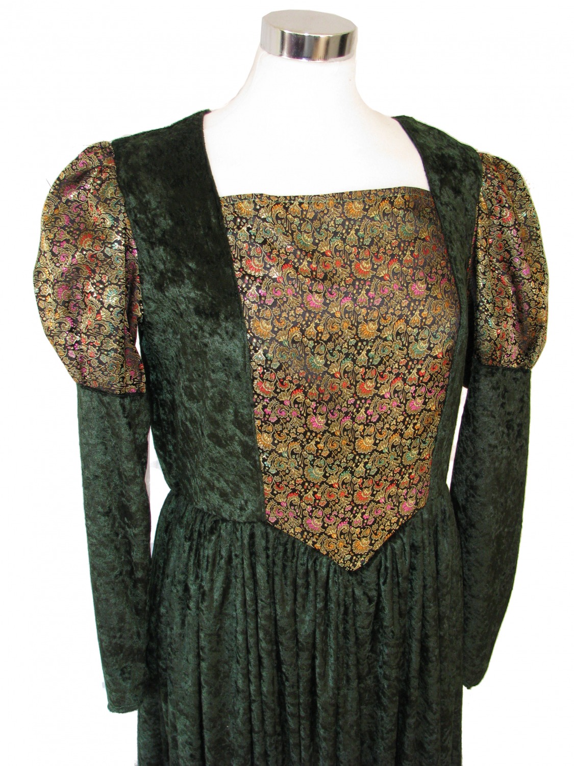 Ladies Medieval Tudor Queen Ann Boleyn Costume And Headdress Size 12 - 14 Image